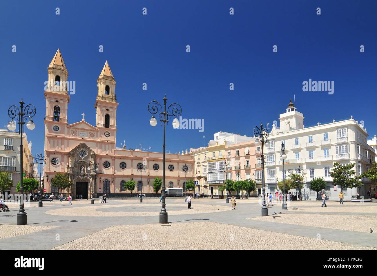 San Antonio church on the San Antonio square. Cádiz. Andalucía. Spain. Stock Photo