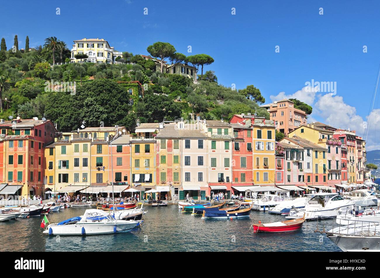 The Harbour At Portofino, Golfo Del Tigullio, Liguria, Italian Riviera ...