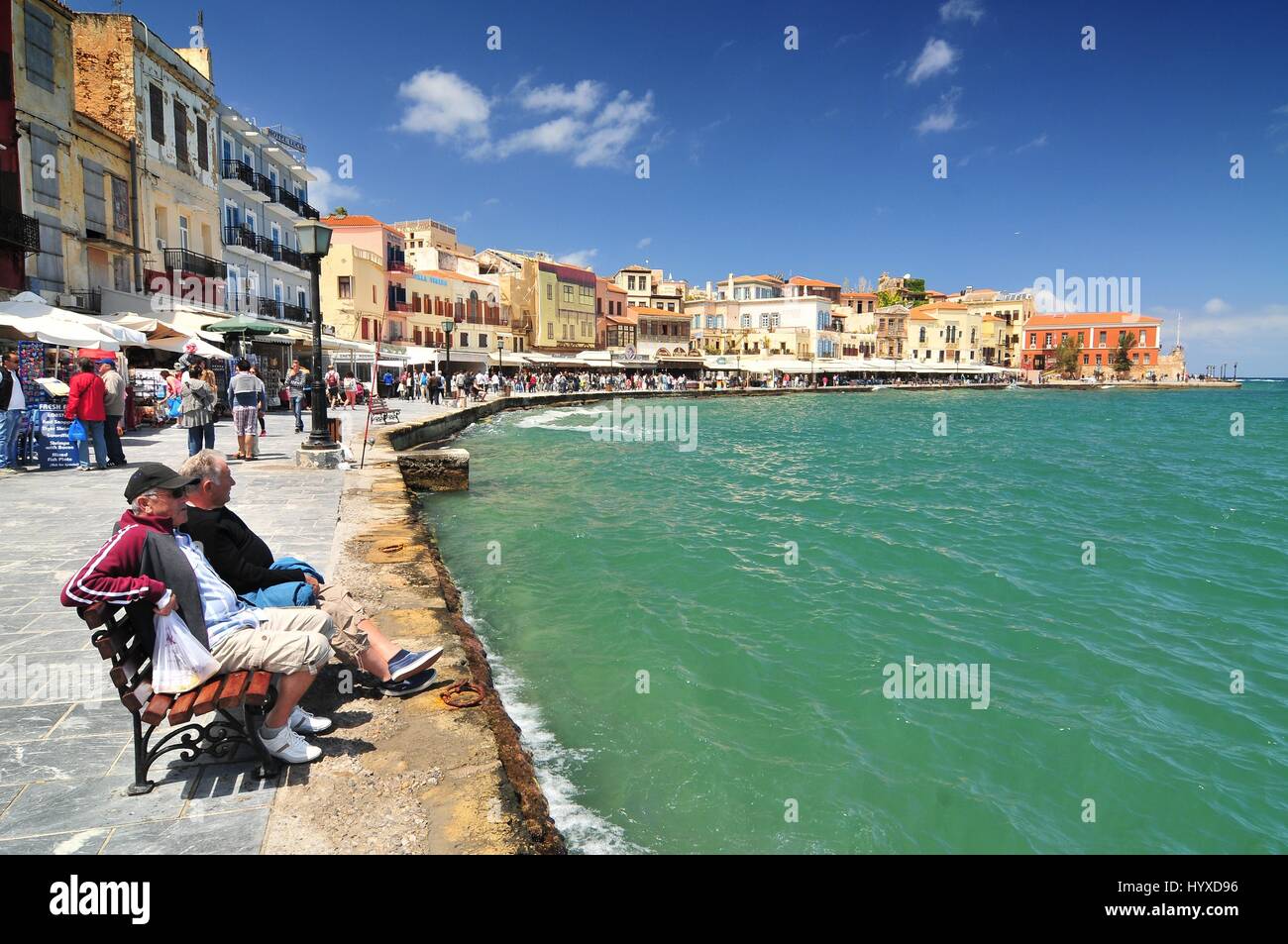 Old Venetian Harbour, Chania, Chania Province, Crete, Greece Stock Photo -  Alamy