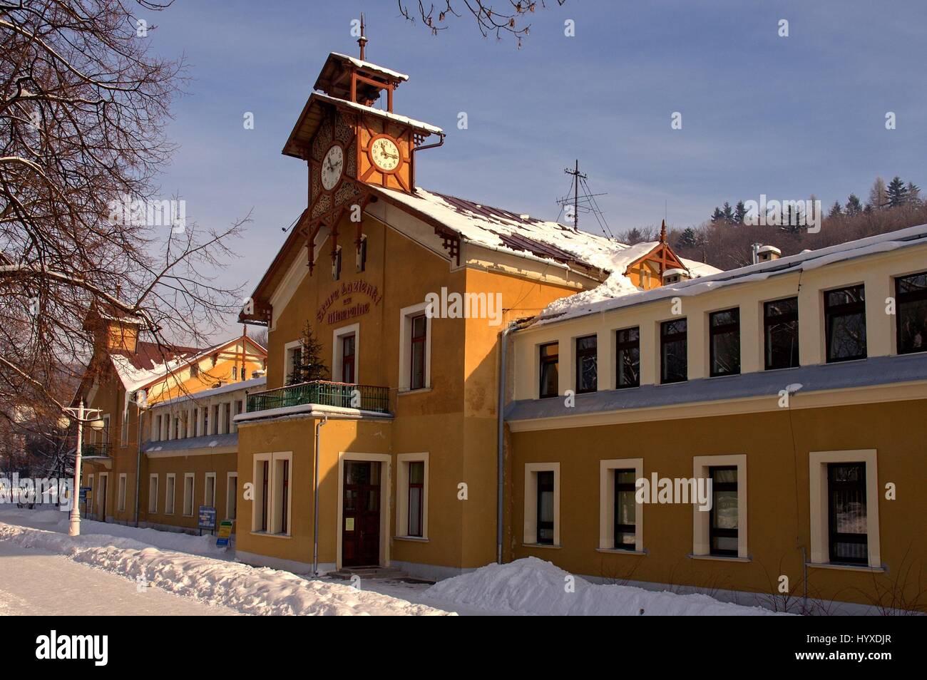 Poland, Krynica, The House of Old Mineral Bath Stock Photo