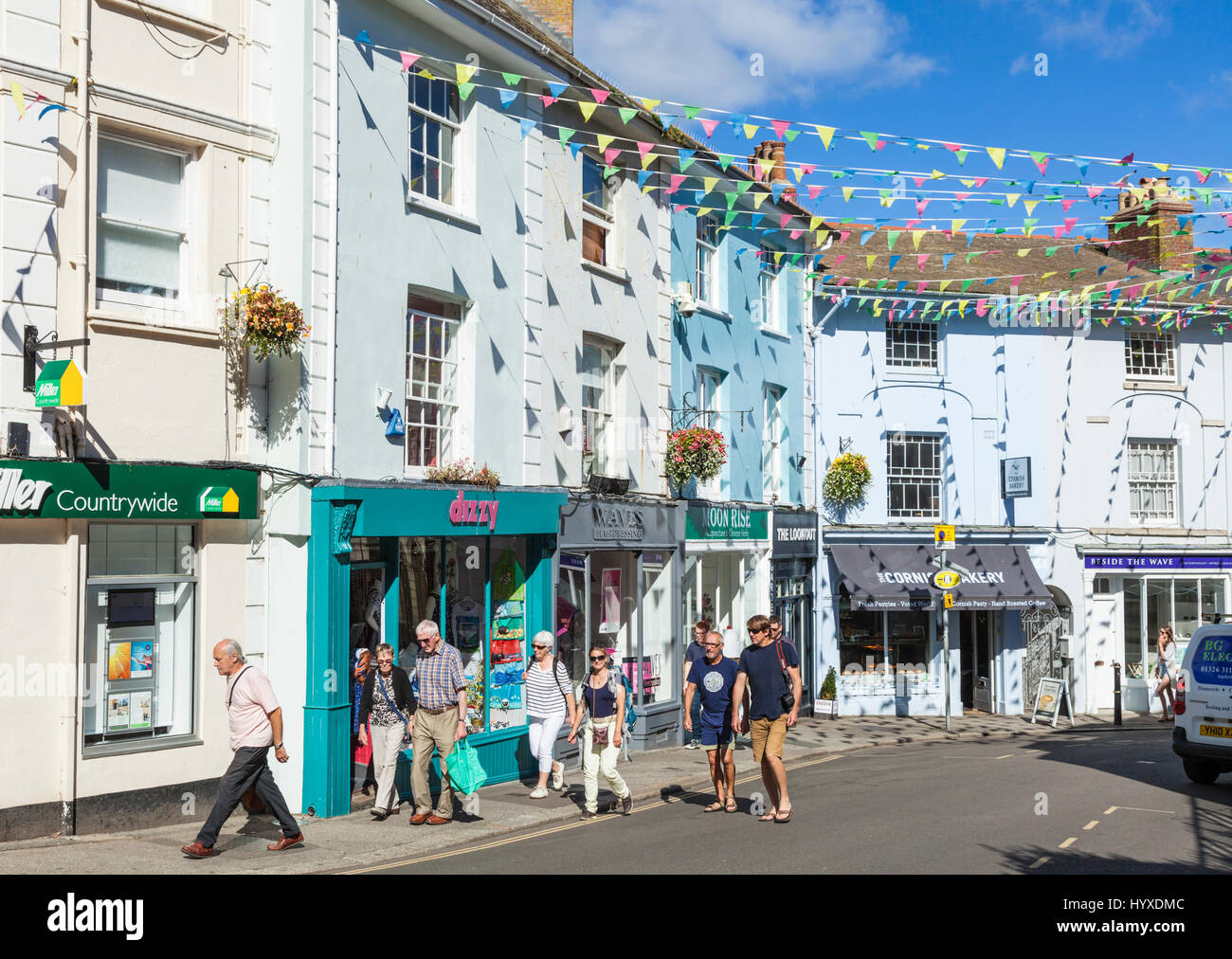 Falmouth Cornwall Falmouth town centre Cornwall west country England gb uk eu europe Stock Photo