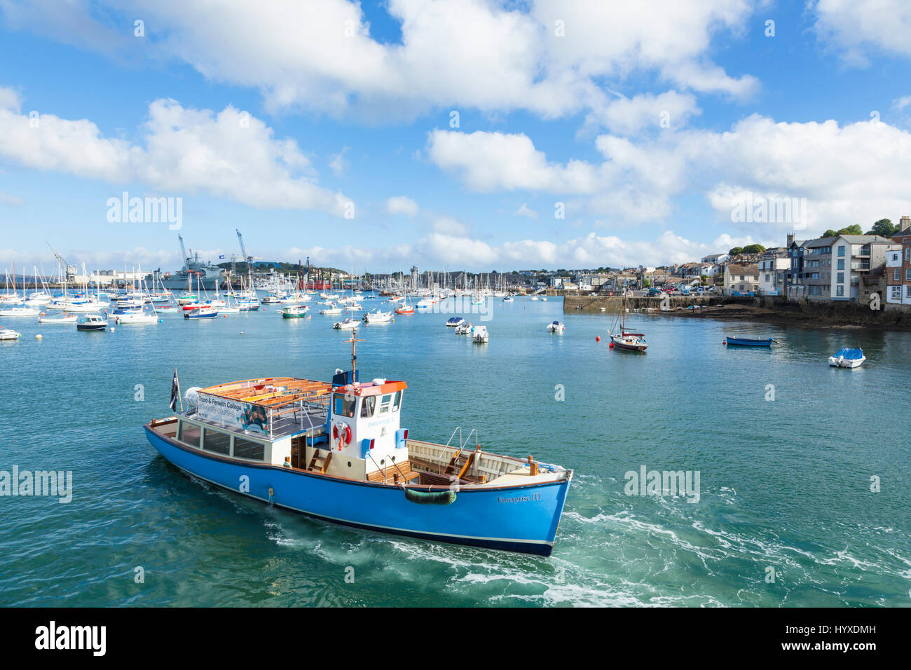 Falmouth cornwall Ferry landing at the Prince of Wales Pier Landing Falmouth  Cornwall England West Country UK GB  Britain eu europe Stock Photo