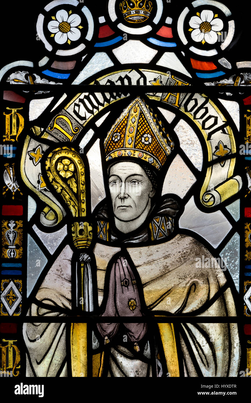 Newland Abbot stained glass in Bristol Cathedral, UK Stock Photo Alamy