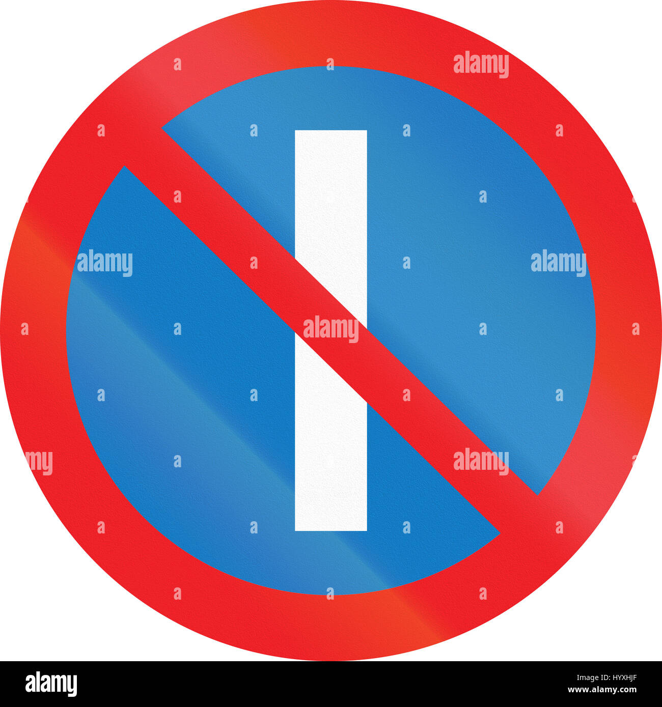 Road sign used in Cyprus - Parking prohibited on odd days Stock Photo ...