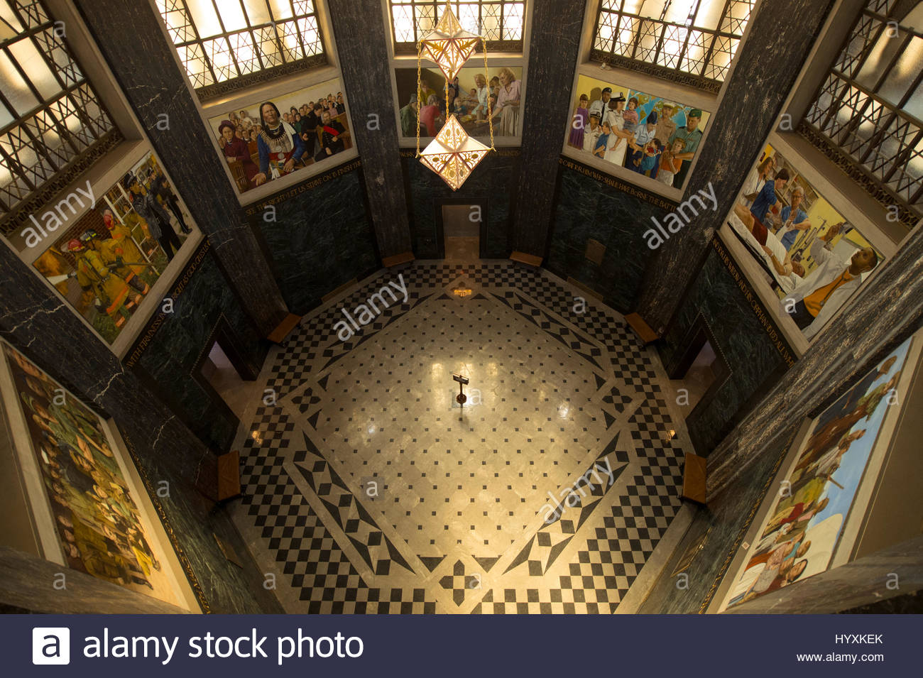 Interior Nebraska State Capitol Building High Resolution Stock