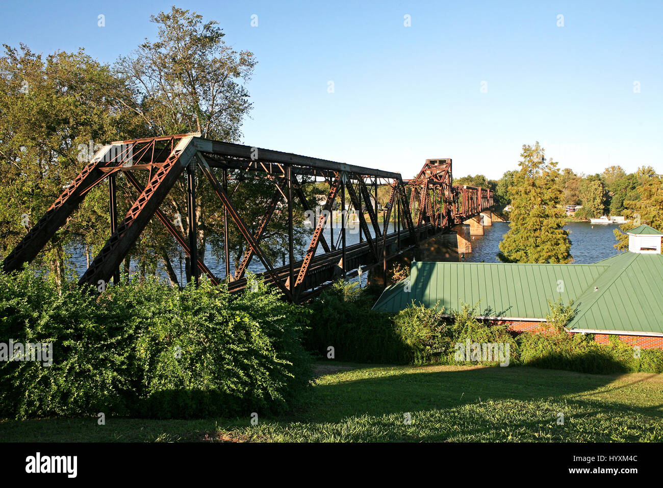 Scenes around Augusta, Railroad bridge over Savannah River