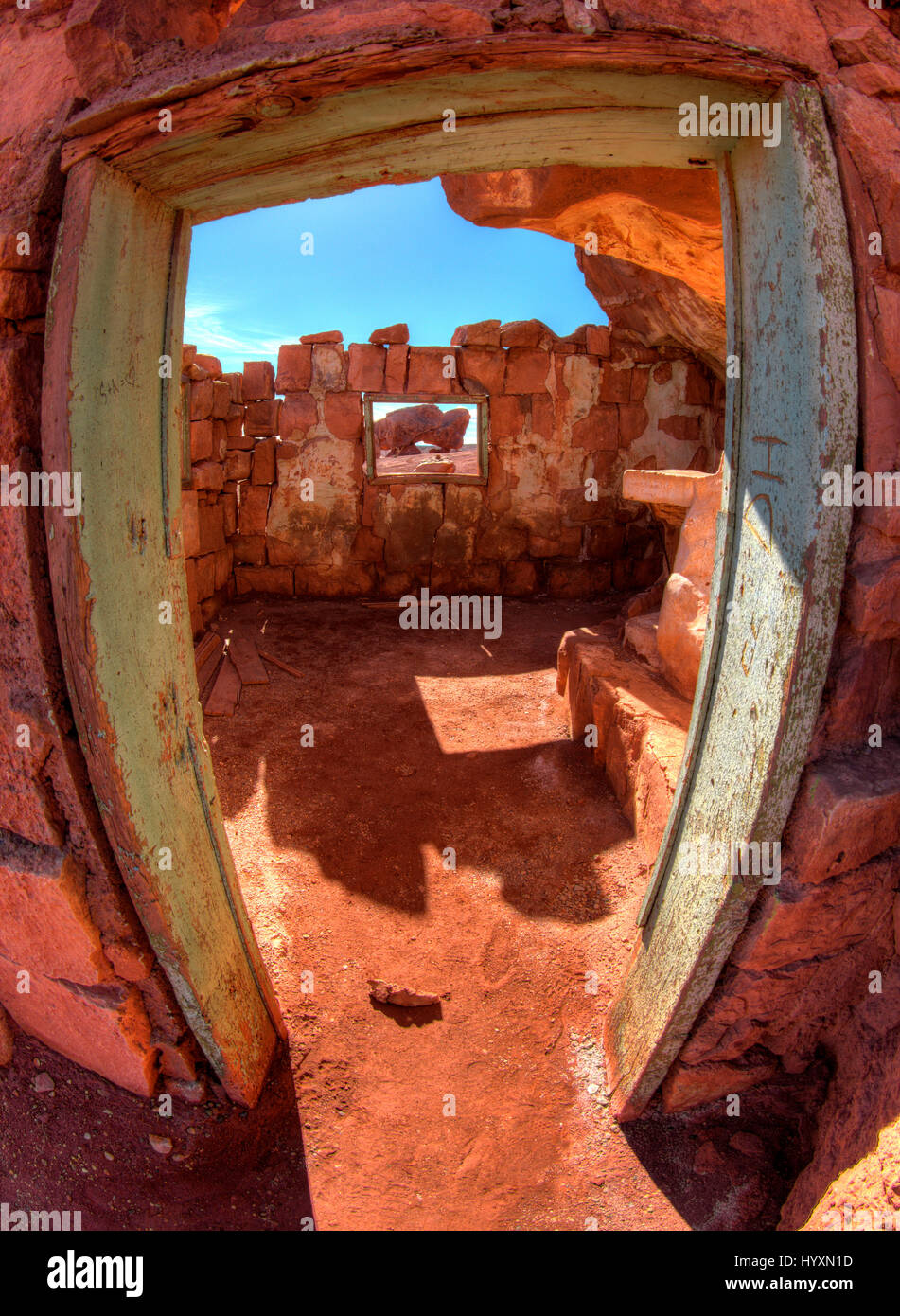 Cliff Dwellers Village, Vermilion Cliffs, Arizona Stock Photo