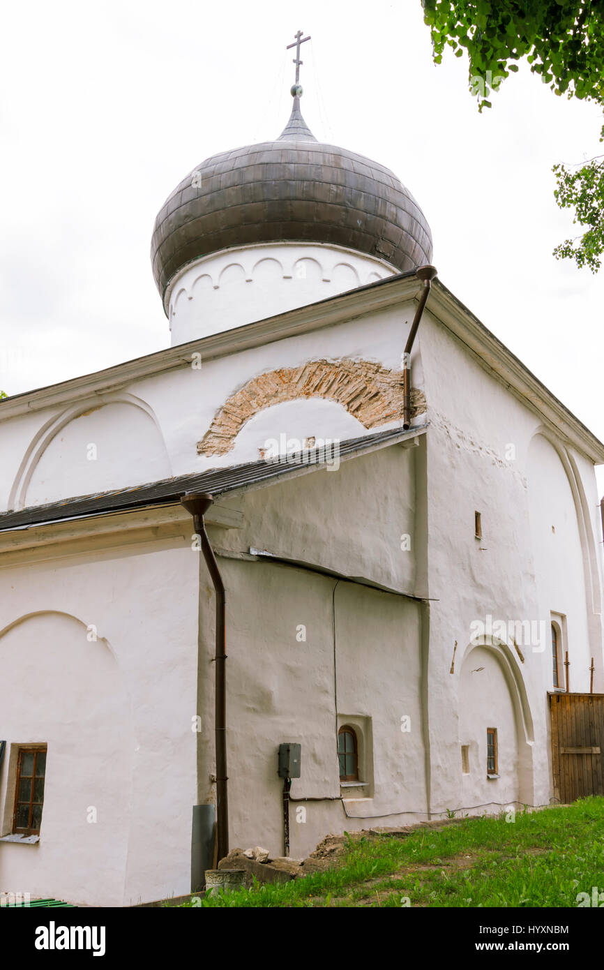 Spaso-Preobrazhensky Monastery Mirozhsky in Pskov Stock Photo