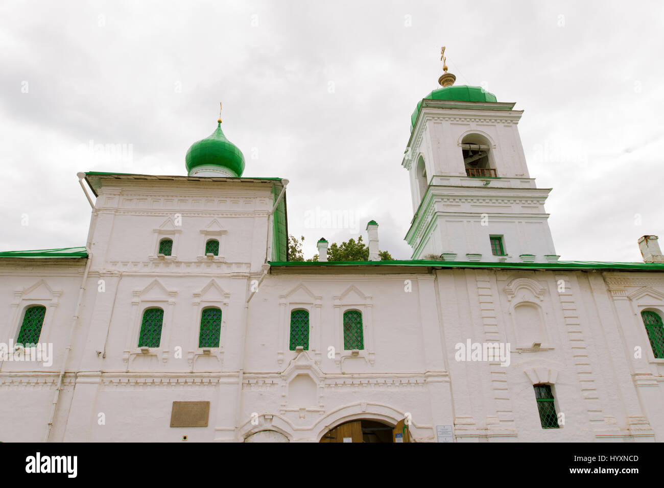 Spaso-Preobrazhensky Monastery Mirozhsky in Pskov Stock Photo