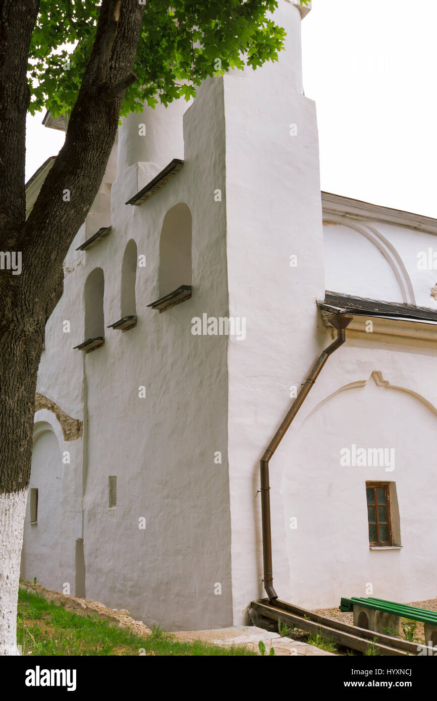 Spaso-Preobrazhensky Monastery Mirozhsky in Pskov Stock Photo
