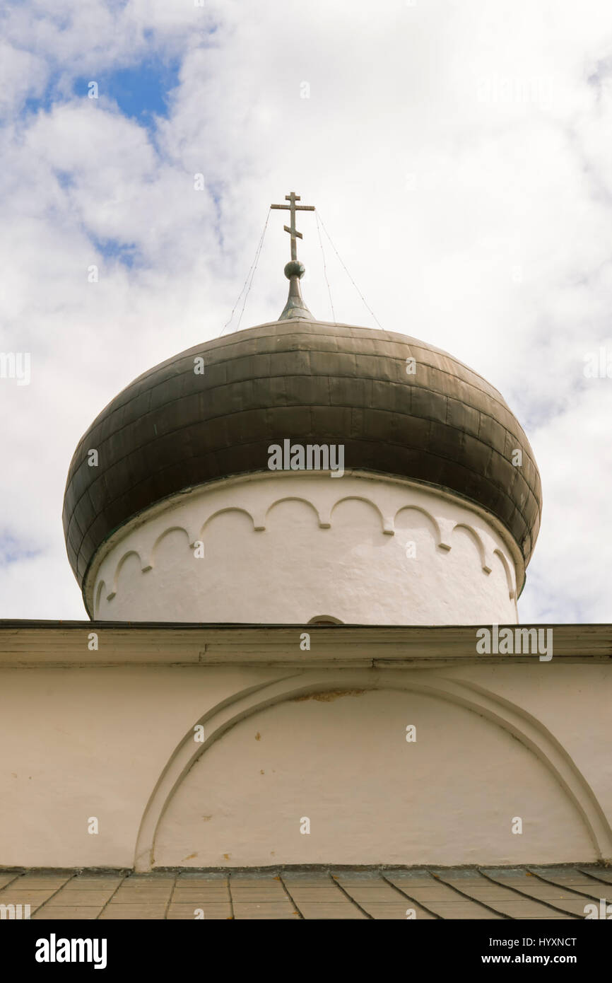 Spaso-Preobrazhensky Monastery Mirozhsky in Pskov Stock Photo