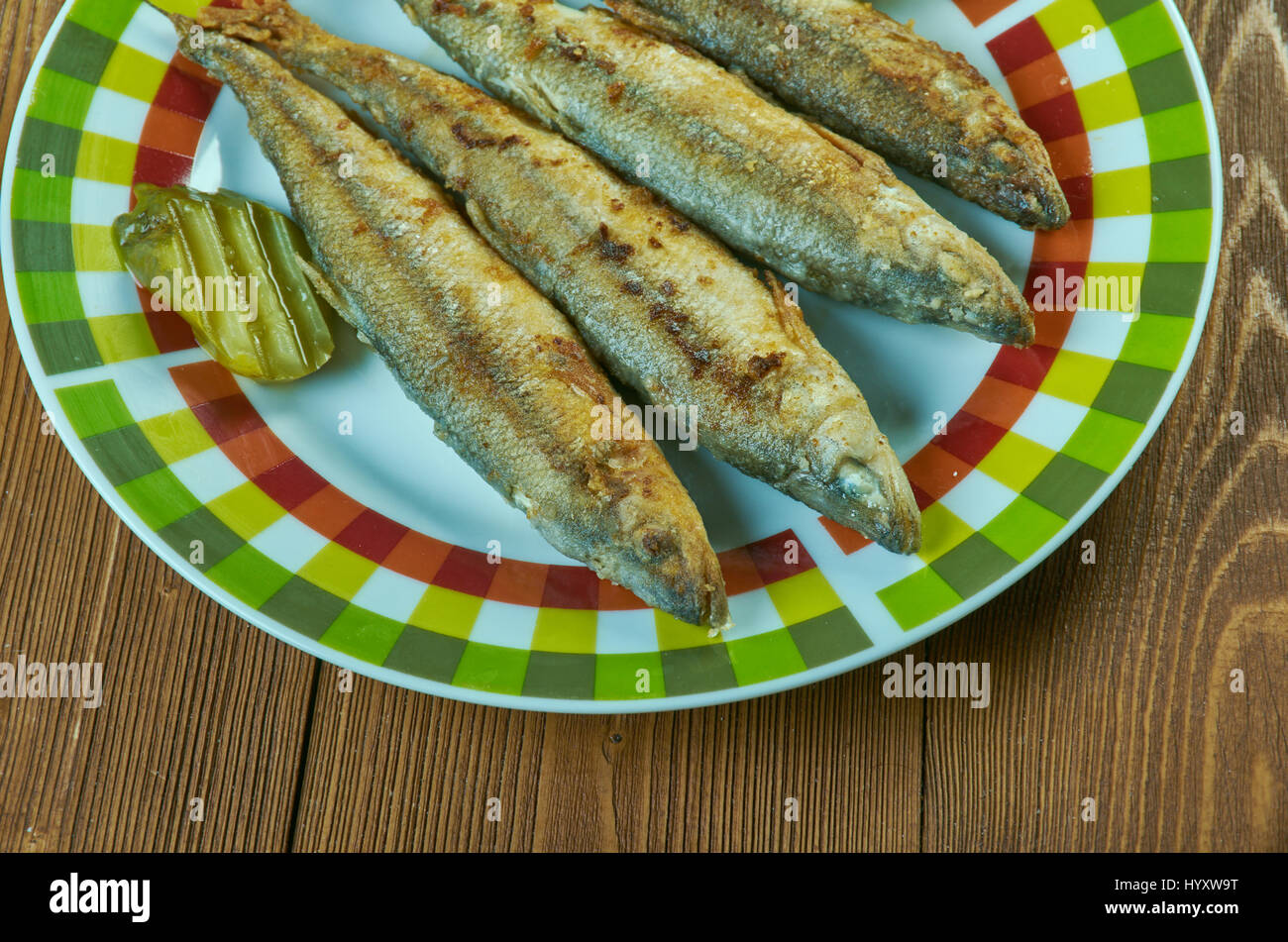 Deep fried smelt fish hi-res stock photography and images - Alamy
