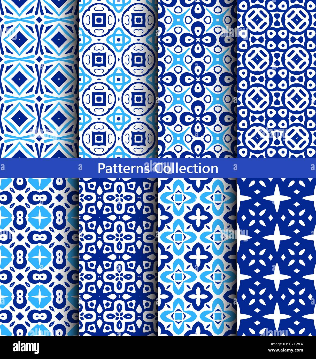 Blue backgrounds floral patterns Stock Vector Image & Art - Alamy