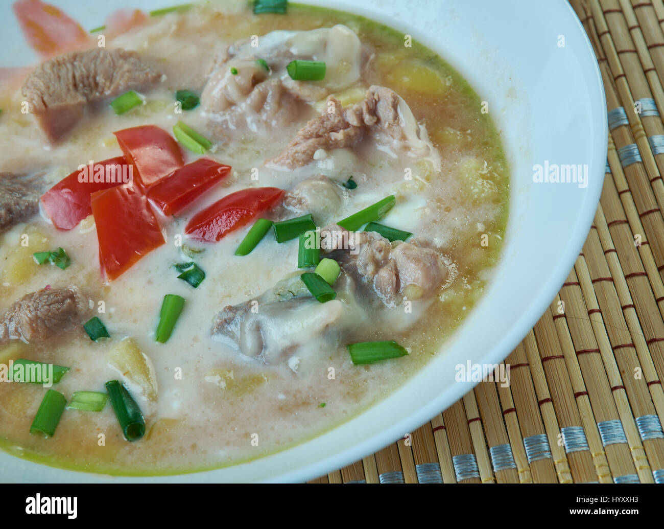 Slow Cooker King Ranch Chicken Soup . style TexMex dish Stock Photo Alamy