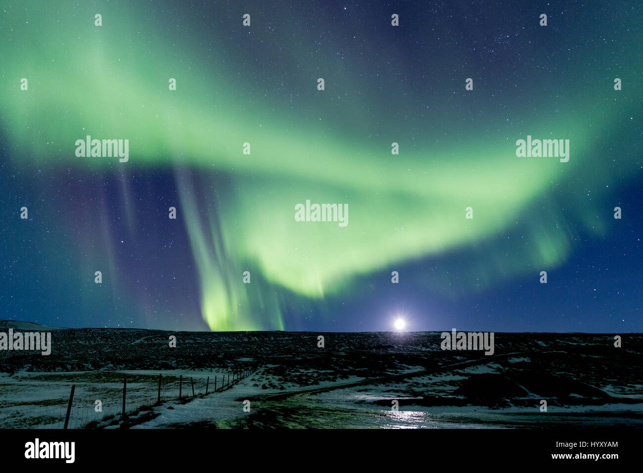 Aurora Borealis (Northern Lights) in Iceland Stock Photo - Alamy