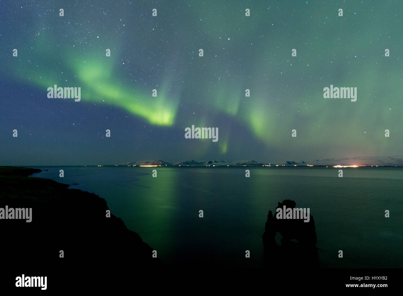 Aurora Borealis (Northern Lights) in Iceland Stock Photo - Alamy