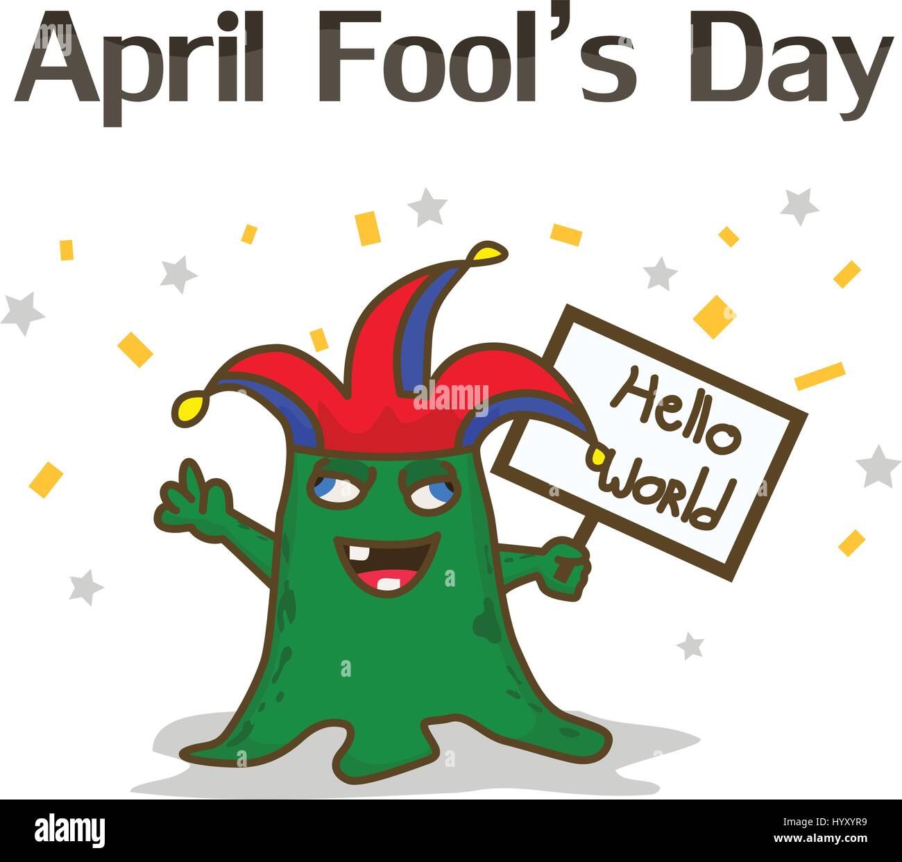 April fool Stock Vector Images - Alamy