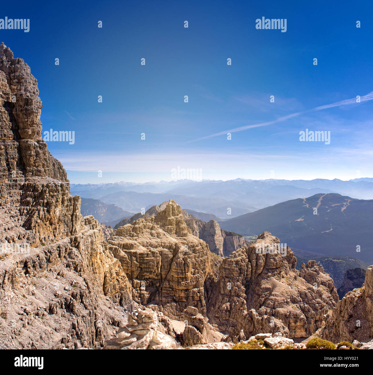 Climber on landscape dolomites hi-res stock photography and images - Alamy
