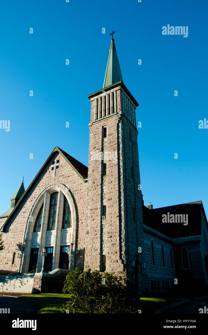 NotreDamedesSeptDouleurs Church Edmundston Canada Stock Photo