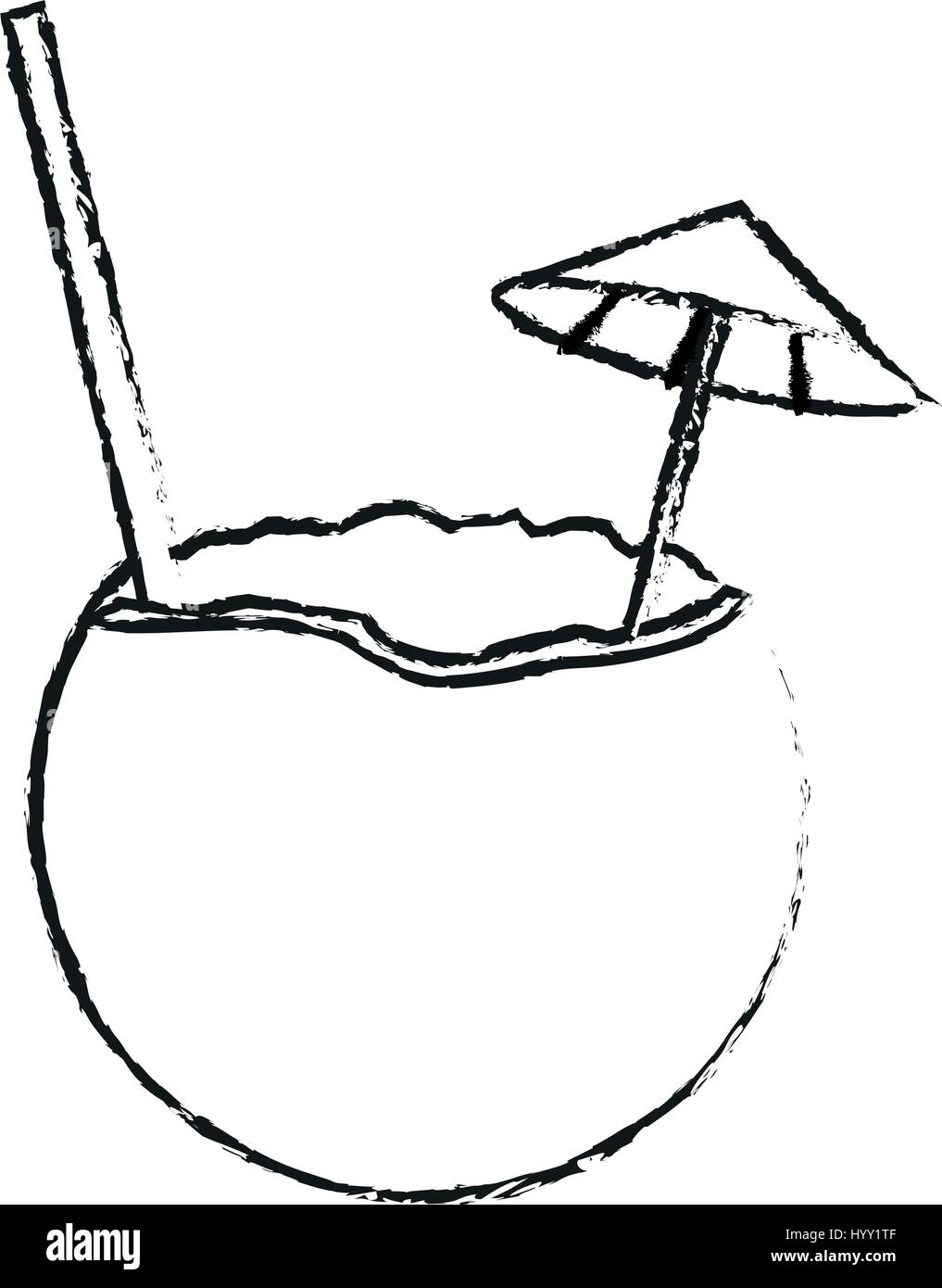 coconut cocktail icon image Stock Vector Image & Art - Alamy