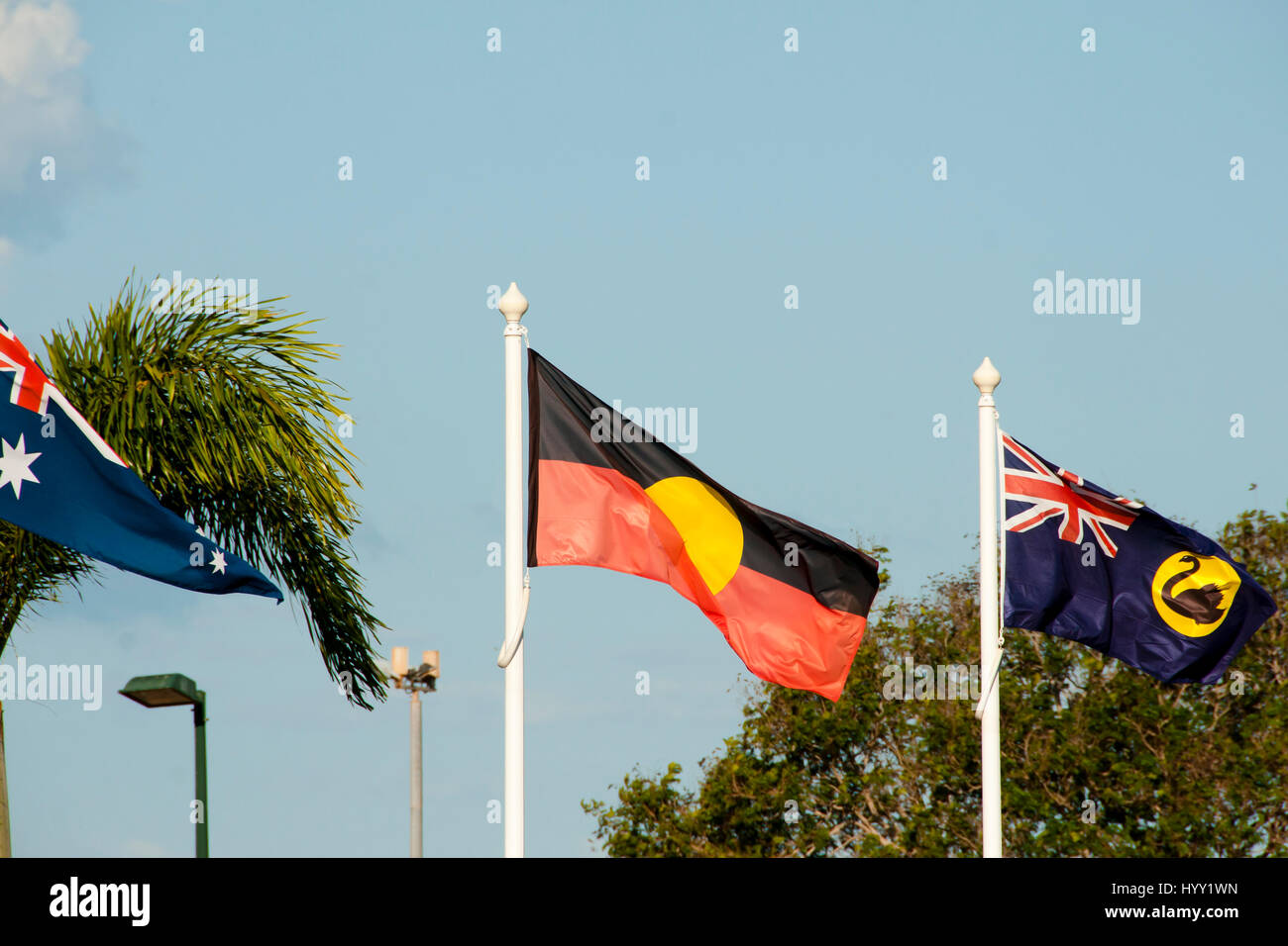 Aboriginal Flag - Australia Stock Photo