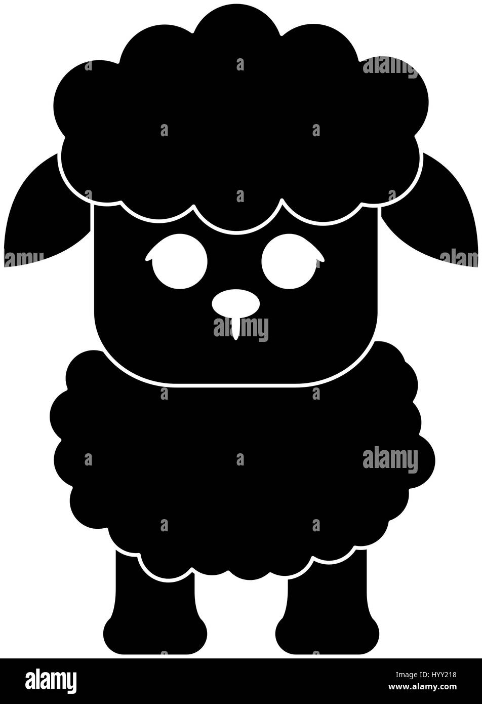sheep cute animal cartoon icon image Stock Vector Image & Art - Alamy