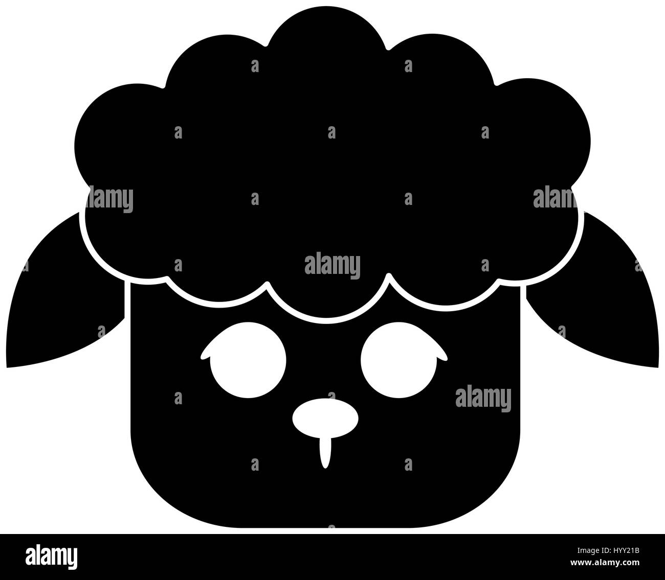 sheep cute animal cartoon icon image Stock Vector Image & Art - Alamy