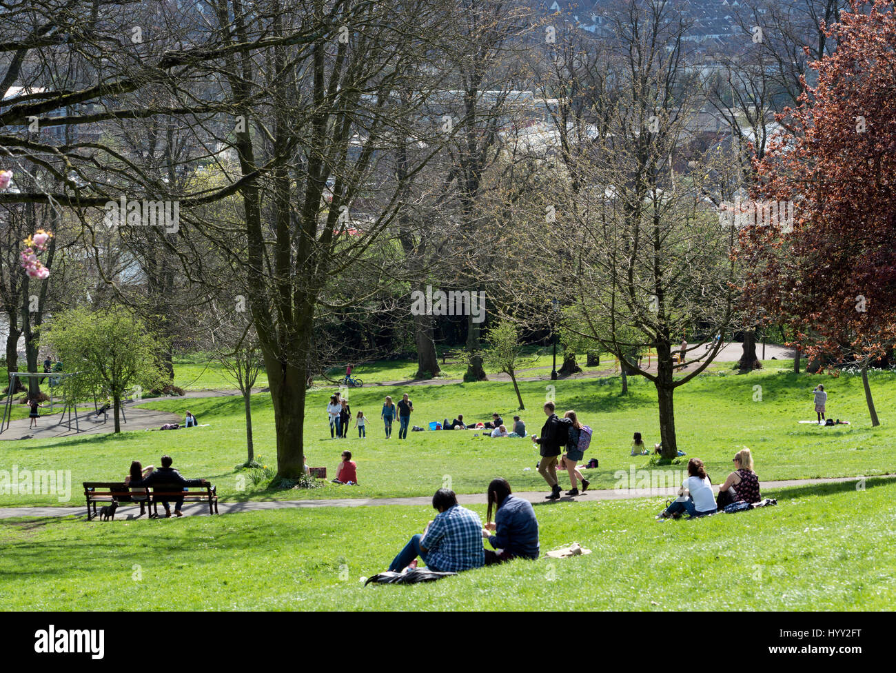 Brandon Hill, Bristol, UK Stock Photo Alamy