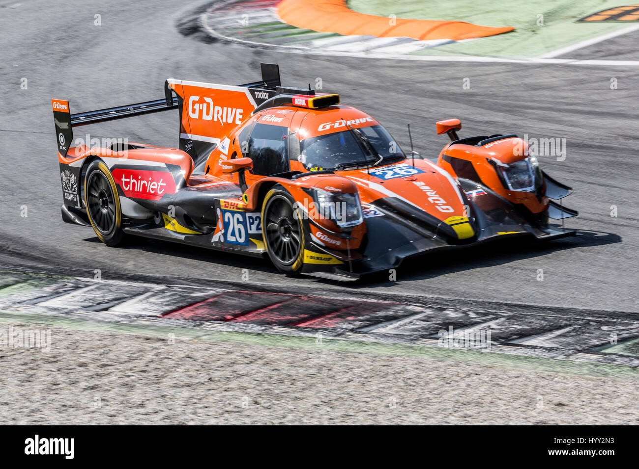 Monza, Italy - April 01, 2017: Oreca 07 - Gibson of G-Drive Racing Team ...