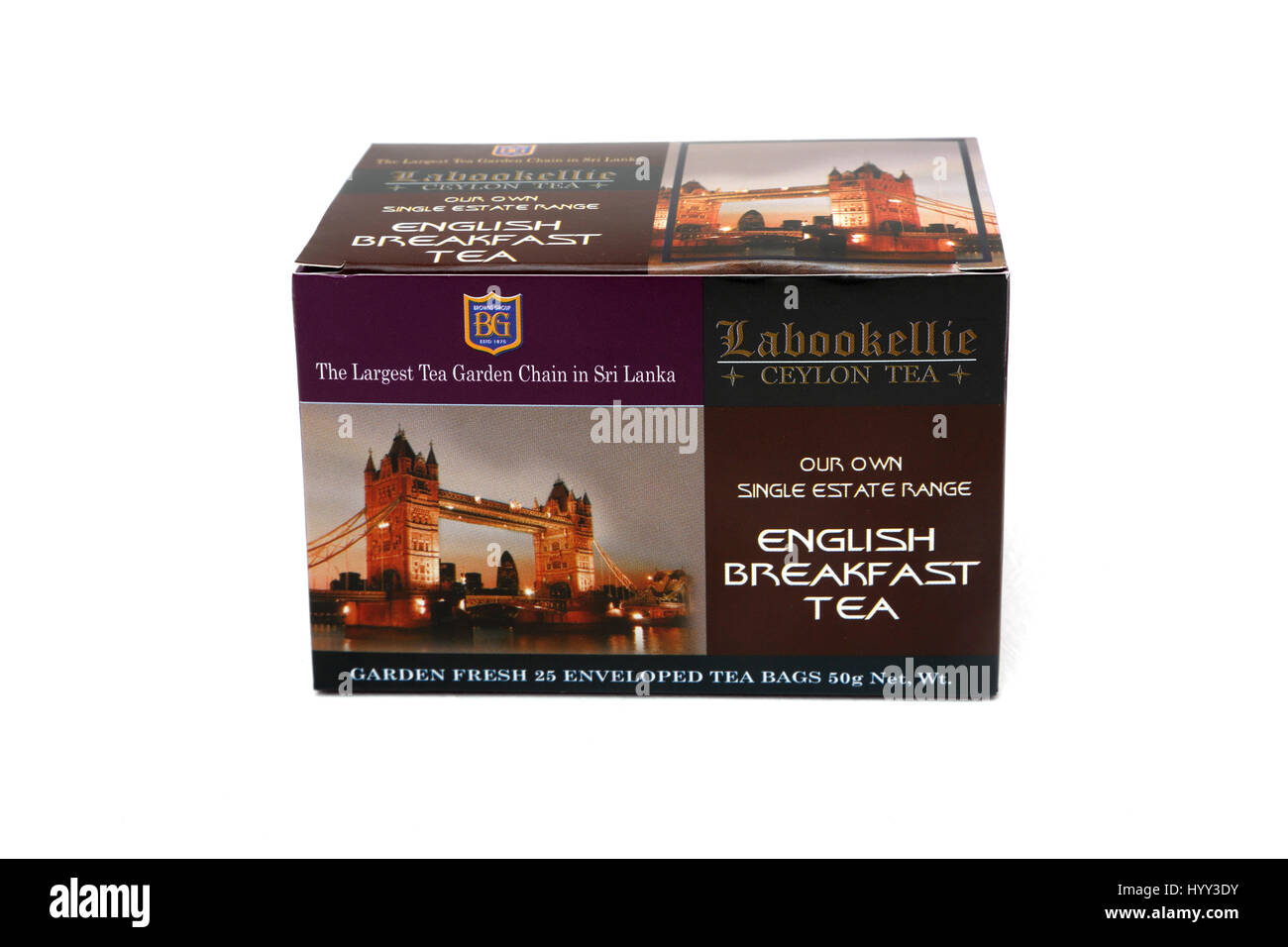 Box Of Labookellie Ceylon Tea English Breakfast Stock Photo