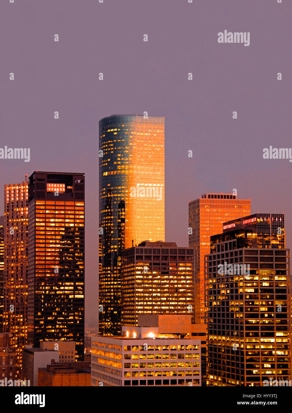 Houston downtown skyline Stock Photo