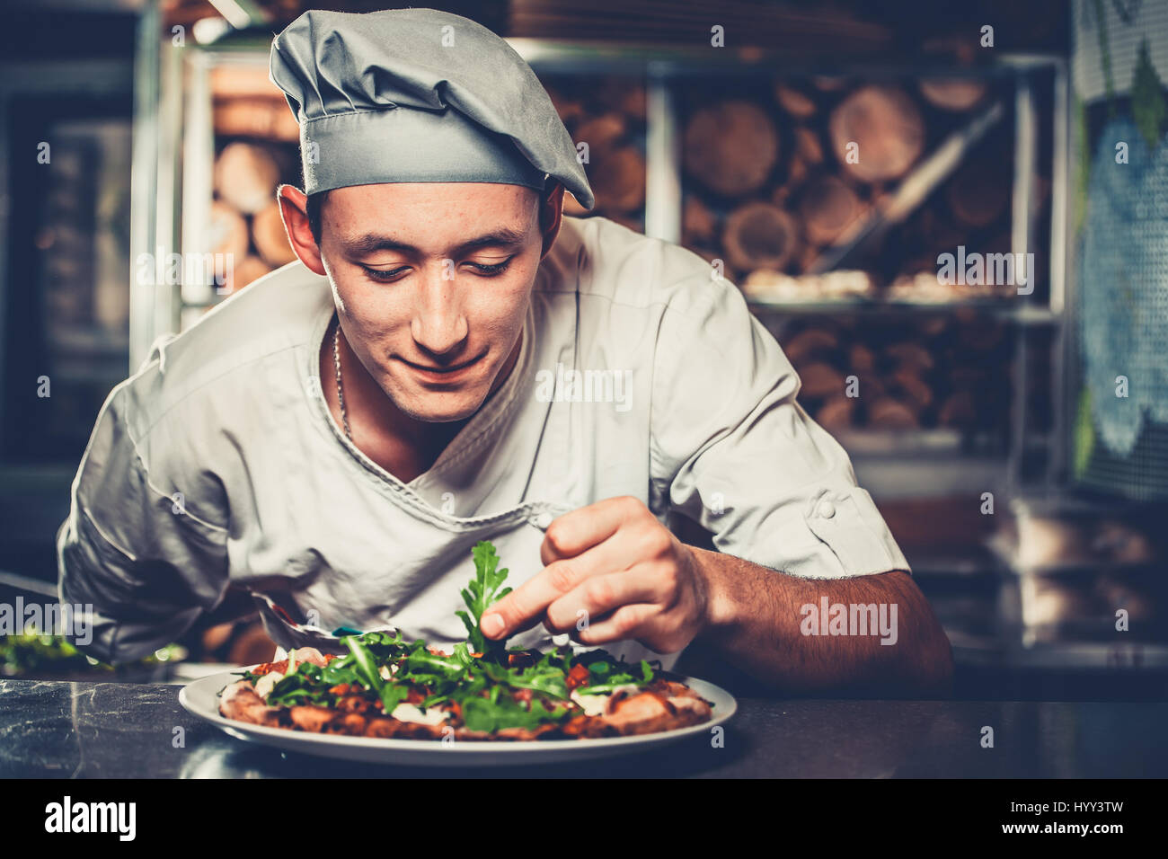 Preparing Traditional Italian Pizza Stock Photo Alamy Preparing traditional italian pizza stock photo alamy