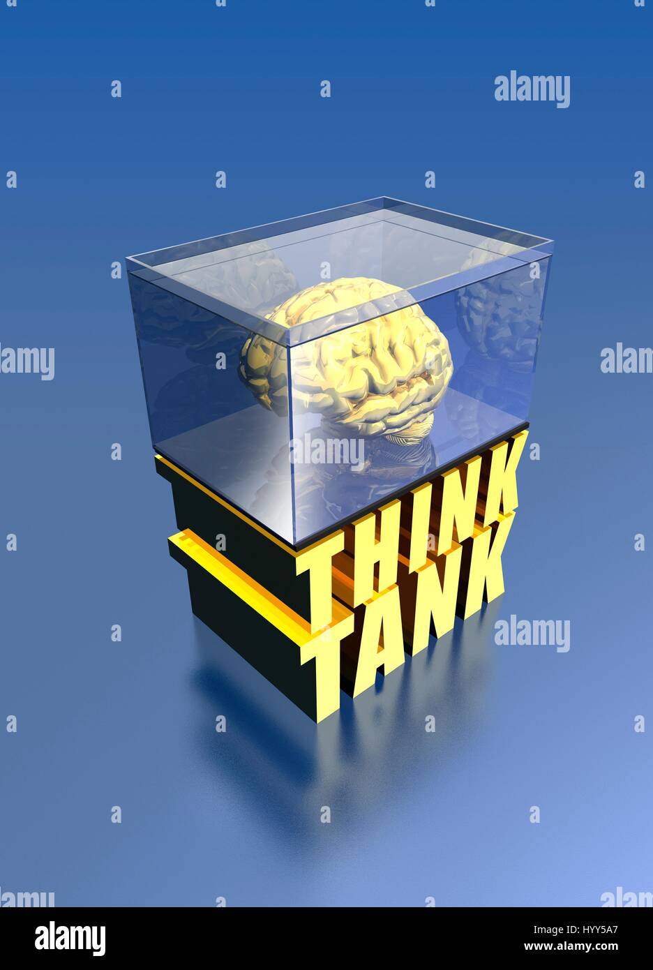 Think tank, conceptual illustration Stock Photo - Alamy