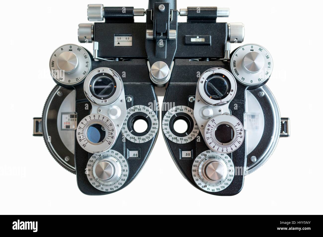 Eyesight testing spectacles. Stock Photo