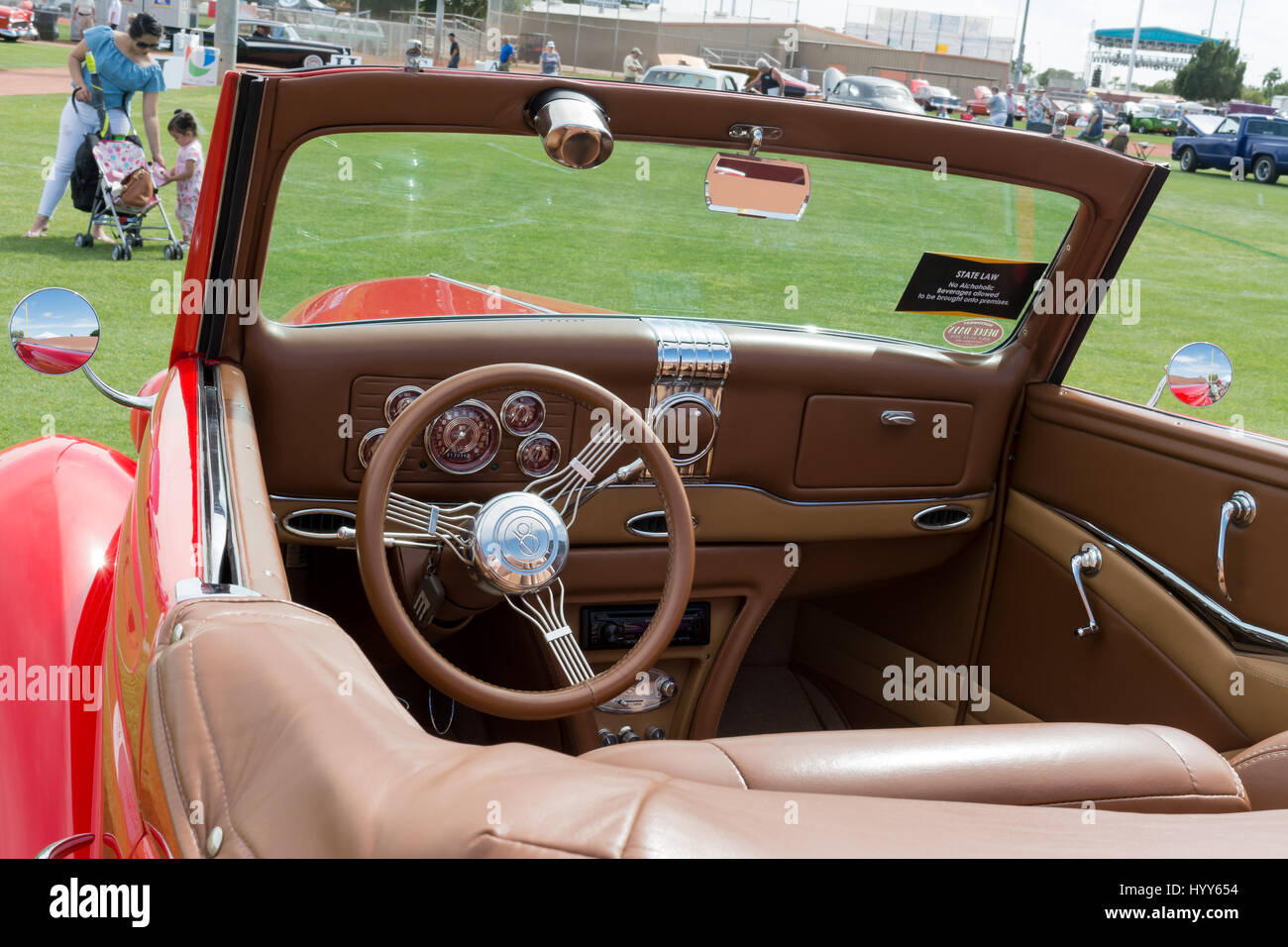 Classic car on display at the 25th Annual Midnight at the Oasis car