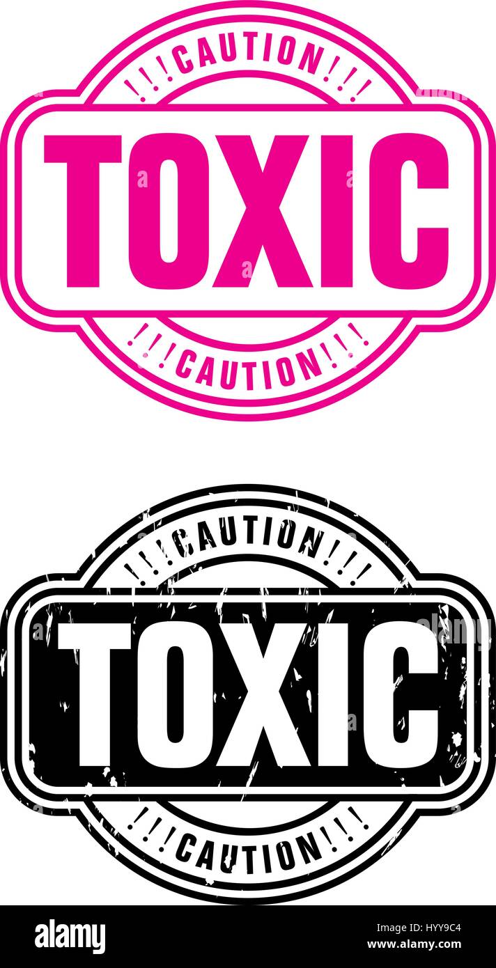 Stamp Toxic Stock Vector