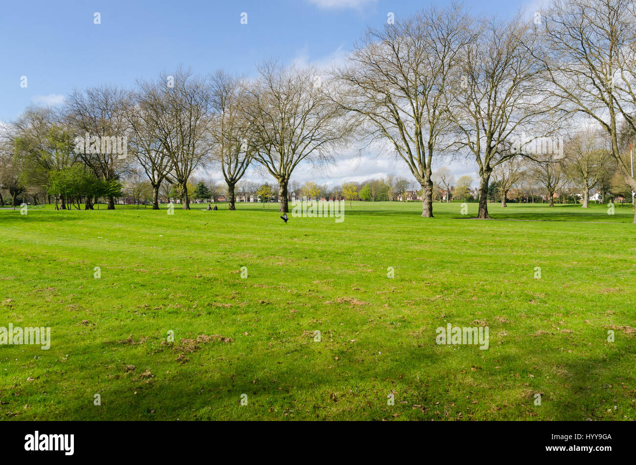 Summerfield Park in Winson Green, Birmingham on a sunny spring day ...