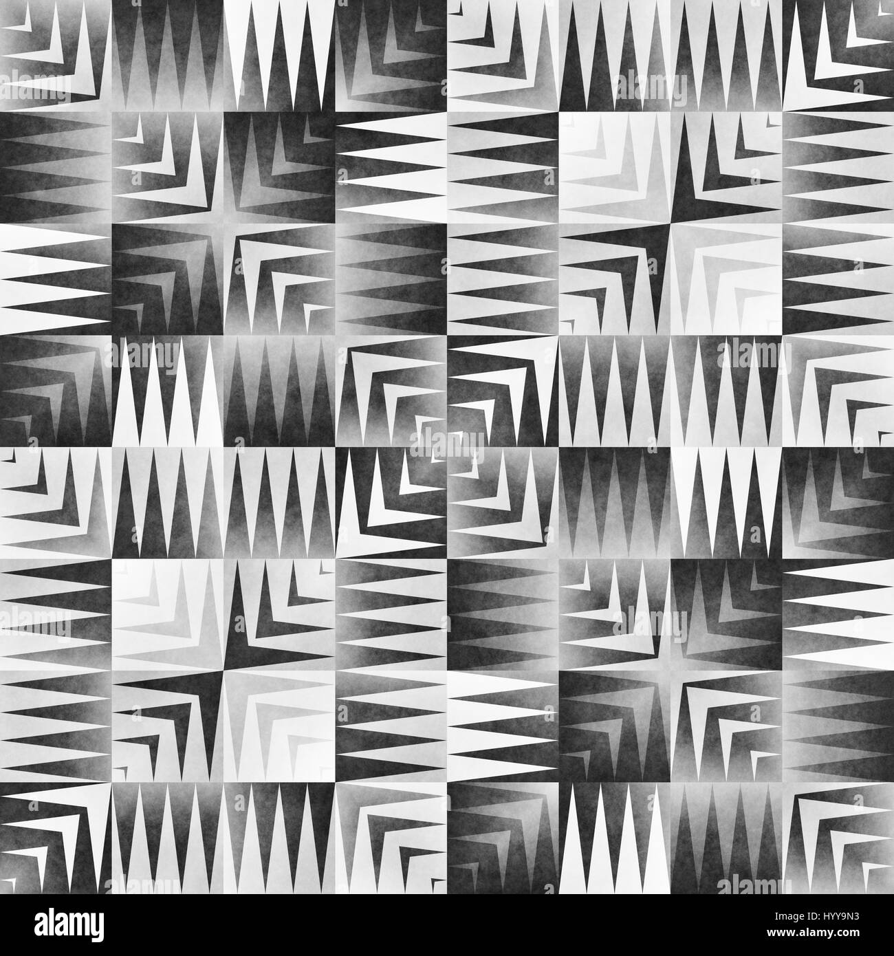 Monochrome Tribal Seamless Pattern. Aztec Style Abstract Geometric Art ...