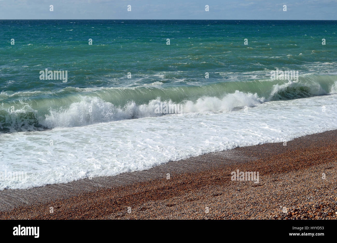 Chesil beach waves, Weymouth, Dorset, UK Stock Photo Alamy