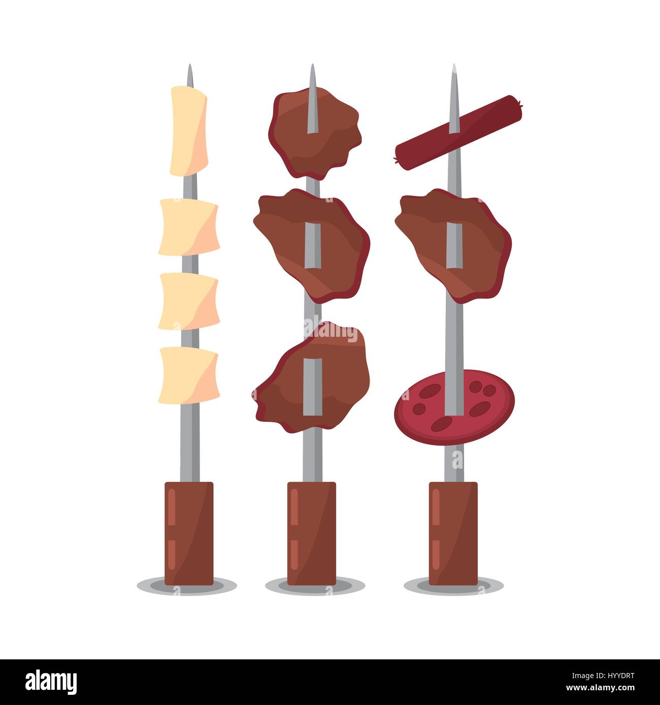 grilled meat food picnic Stock Vector Image & Art - Alamy