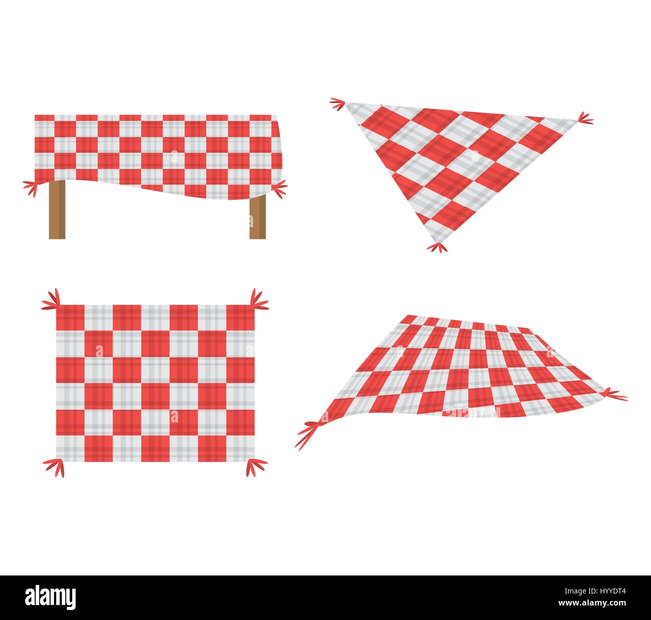 set blanket picnic tablecloth image Stock Vector Image & Art Alamy