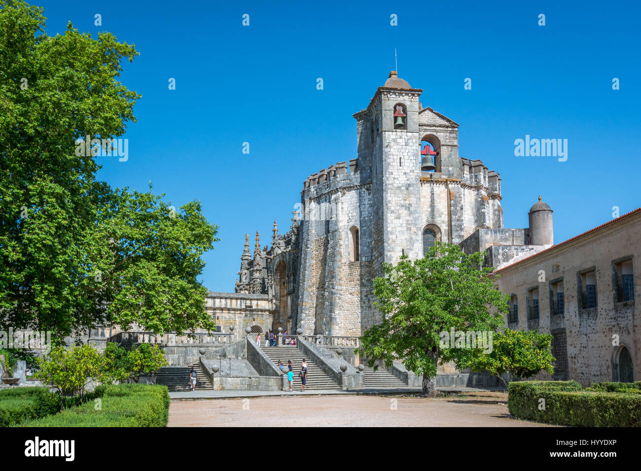 Main entrance to the Convento de Cristo, Tomar, Portugal Stock Photo