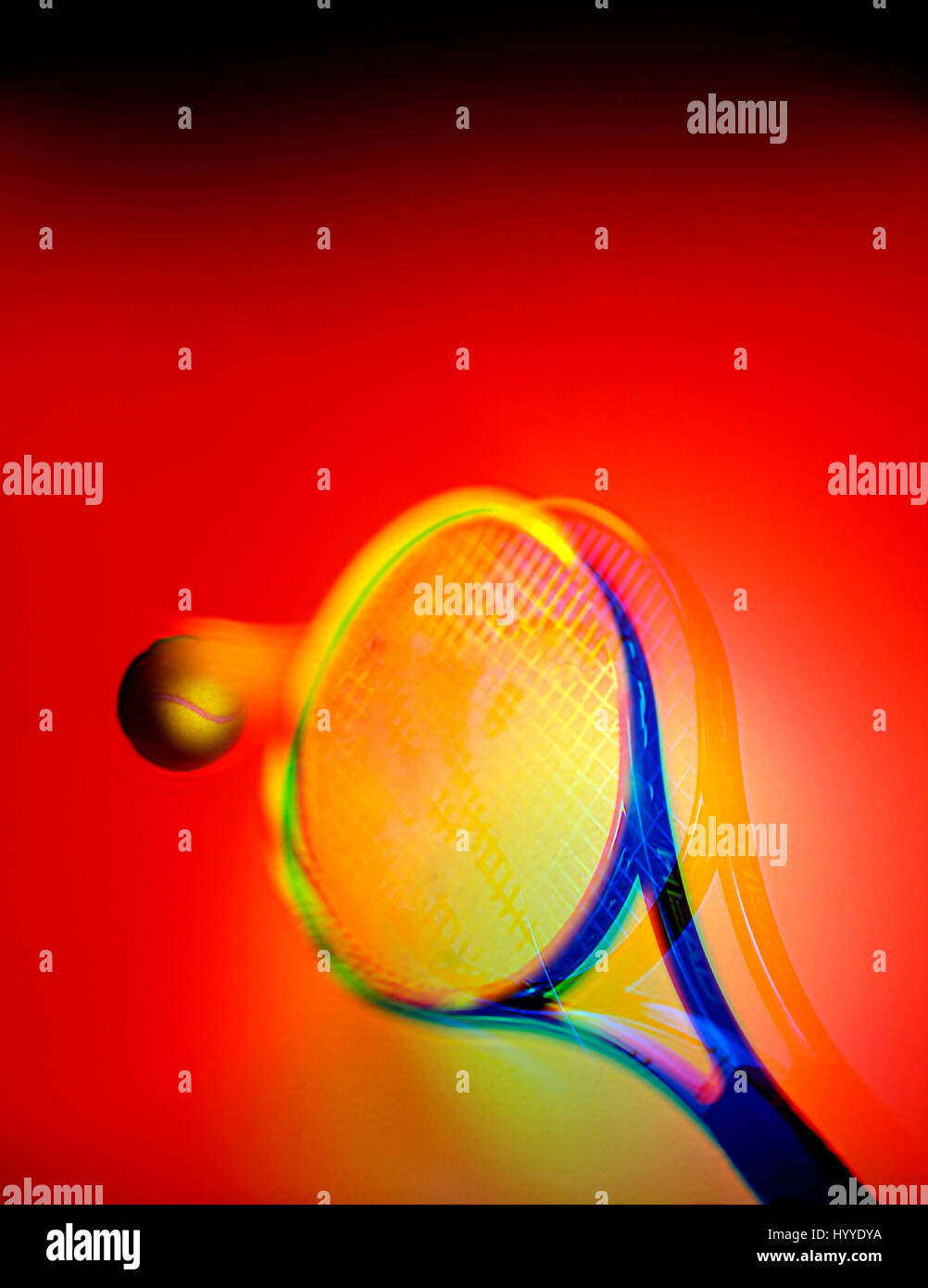 Tennis ball racquet impact hires stock photography and images Alamy