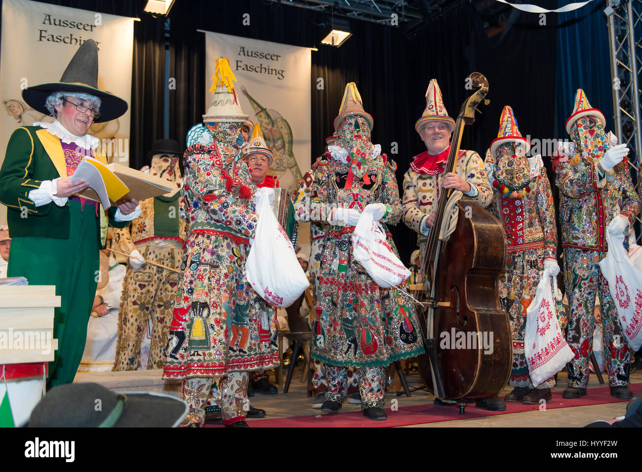 Aussee Carnival, awarded Unesco Heritage of Flinserl by Jester, Bad ...