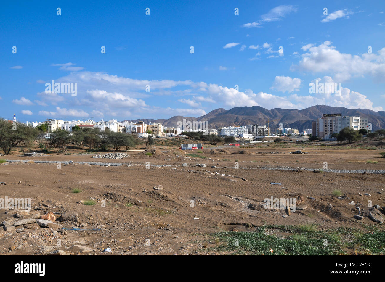Building under the blue sky and clouds Stock Photo - Alamy