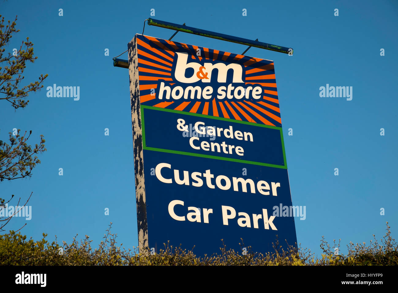 B&M Home Store and Garden Centre in Towcester, Northamptonshire, UK Stock Photo