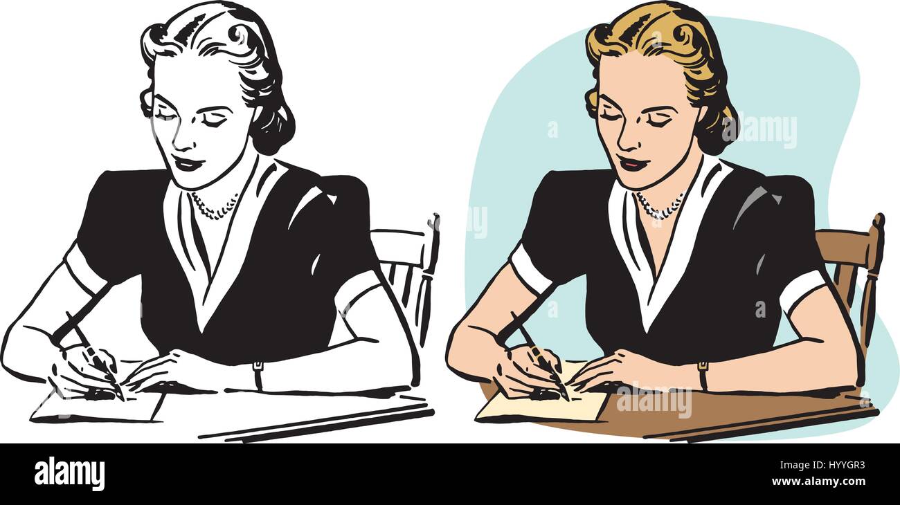 A woman hand writing a letter Stock Vector Image & Art - Alamy