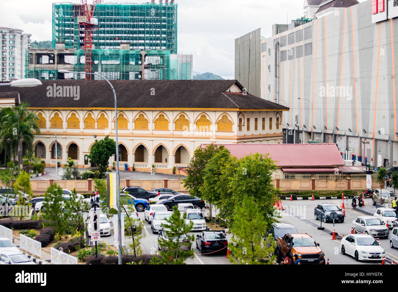 Catholic Convent and Ipoh Parade shopping mall, Ipoh, Perak, Malaysia Stock Photo