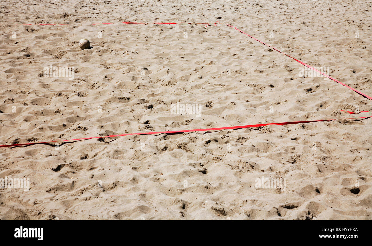 Beach volleyball lines, Kitsilano Beach, Vancouver BC Stock Photo Alamy