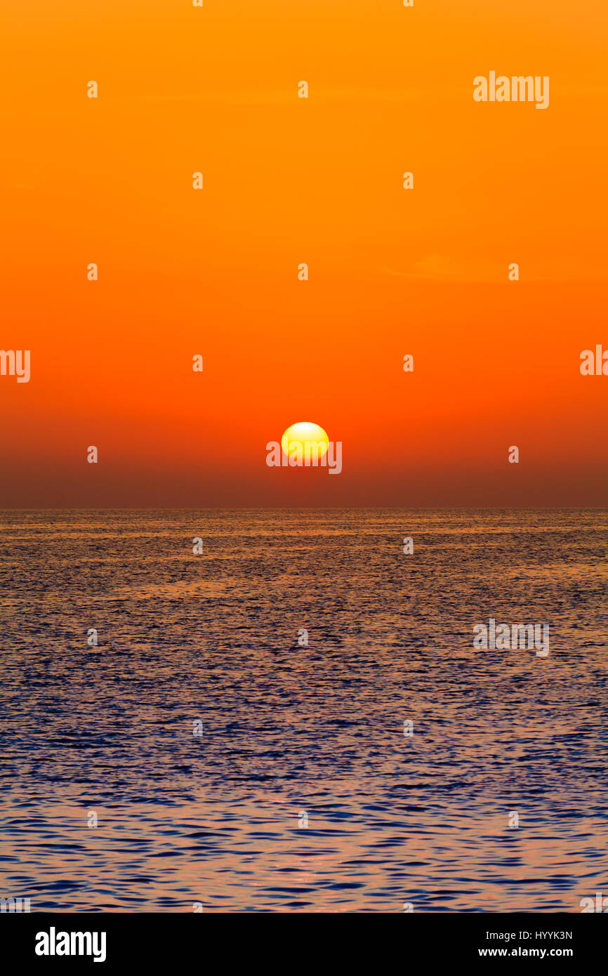 Sunset Sky. sea sunset. beautiful sunset Stock Photo - Alamy